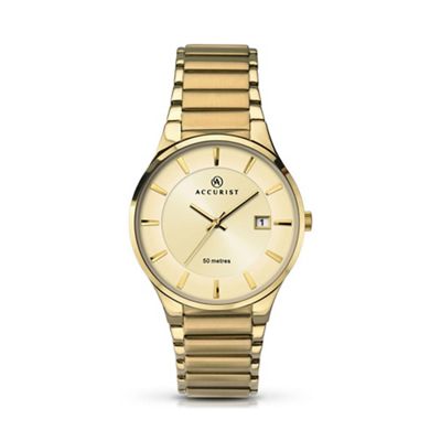 Men's gold plated bracelet watch 7008.01